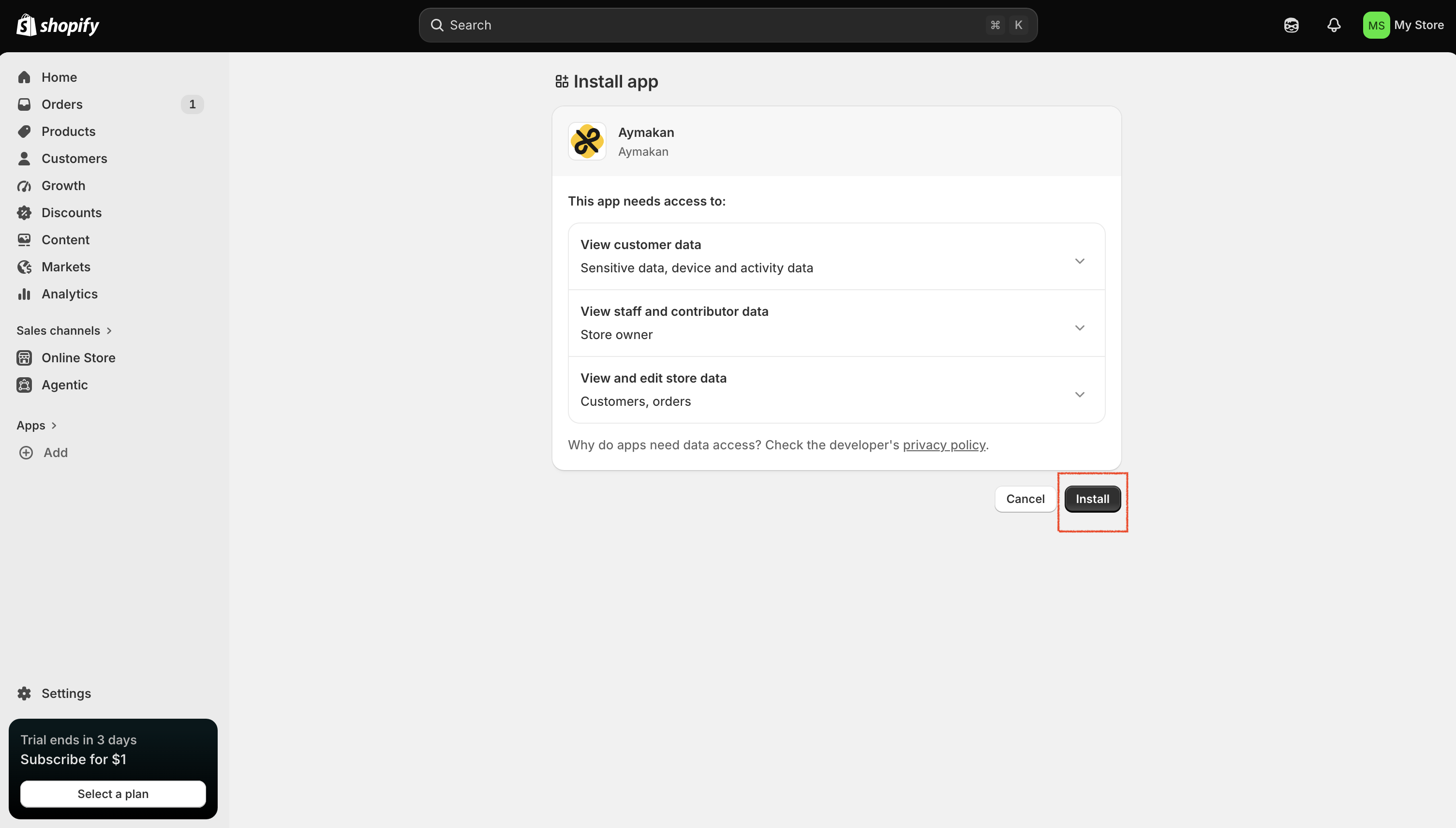 Approving app permissions